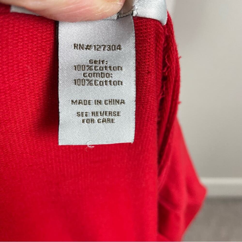Multiples Red Long Sleeve Knit Stripe Layered Detail Top 2X - Picture 9 of 9